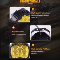 Nouveau phare de travail LED circulaire de 5 pouces 90W 6000K pour Wrangler Off-Road JL 4x4 Truck All-Terrain Vehicle Headlights System