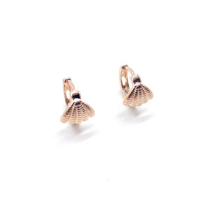 Zhenlu Jewelry Geometric Scallop Clip-on <b>Earrings</b> Gold Silver Rose Gold Everyday Wear - Product Image 5