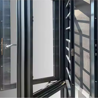 Ventanas Corredizas Modernas de Aleación de Aluminio, Ahorro de Energía, Duraderas, Resistentes al Viento, Impermeables, Doble Acristalamiento, para Entrada de Viviendas y Casas