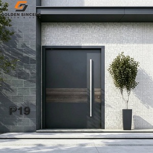 Modern Aluminum Casement Door with Tempered Glass Soundproof <b>Sliding</b> Window <b>Swing</b> Folding Open Style Residential Villa Entrance - Product Image 3