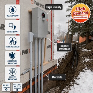 Tuyaux de conduite électrique en <span class=keywords><strong>PVC</strong></span> <span class=keywords><strong>rigide</strong></span> ETL SCH40 de 1/2 à 6 pouces, conduit de câblage électrique en plastique, classe 40, résistant aux UV et au feu - Product Image 4