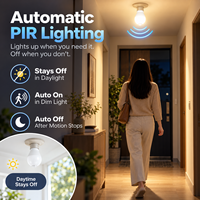 Ampoule LED à détecteur de mouvement PIR 12W B22, 230V 1150LM 2700K 6500K, allumage/extinction automatique, sans scintillement, CE UKCA RoHS, éclairage domestique, directement de l'usine