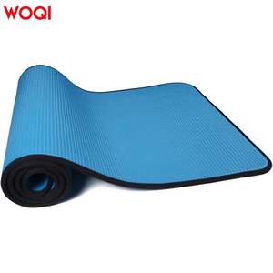 Tapis de yoga Woqi 3 mm d'épaisseur, en matériau NBR antidérapant, avec sangles pour le fitness et le remodelage corporel - Product Image 3