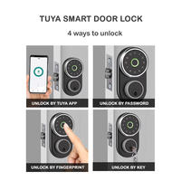 Cerradura Inteligente Tuya Wifi con Huella Dactilar, Código, Llave y Aplicación para Desbloquear la Puerta, Cerrojo Inteligente