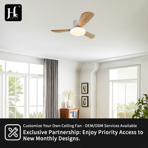 Ventilateur de plafond moderne de 42 pouces avec lampe à diodes électroluminescentes et télécommande, pour salon, avec nouveau moteur AC/DC en ABS et finition bois. - Product Image 5