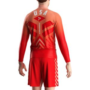 Pantalones Cortos de Lucha Profesional para Hombre del Equipo Nacional de EE. UU., de Secado Rápido, Transpirables y Duraderos para Entrenamiento Diario - Product Image 6