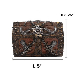OEM Custom Luxury Small Size Multi Color Dungeons and Dragons Resin Pirate Mini <strong>Treasure</strong> Chest Jewelry <strong>Boxes</strong> - Product Image 6