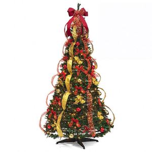 Árbol de Navidad Artificial de 150 cm, Pre-Decorado con Luces, Plegable y Desplegable para Adornos Festivos - Product Image 1