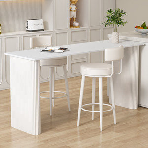 <span class=keywords><strong>Table</strong></span> haute <span class=keywords><strong>murale</strong></span> en métal avec chaise, <span class=keywords><strong>table</strong></span> étroite commerciale pour salon <span class=keywords><strong>de</strong></span> thé, balcon, design <span class=keywords><strong>de</strong></span> luxe léger - Product Image 1