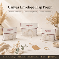 Sac d'emballage pour vêtements en sergé de coton imprimé avec logo personnalisé, pochette cadeau tendance, sac à main, pochette de rangement pour cheveux – Vente chaude OEM