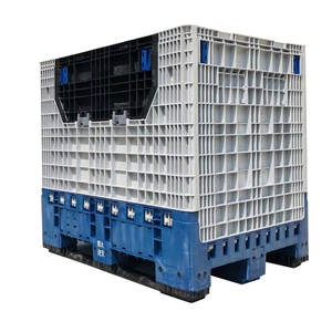Endüstriyel HDPE katlanabilir toplu konteyner katlanabilir plastik palet kutuları - Product Image 3