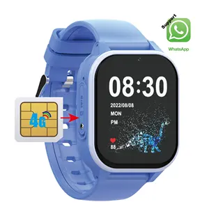 Trending products 2023 new arrivals D1 4G Kid Watch with whasapp GPS Location IP67 Waterproof wholesale LOGO customization