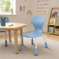 Chaise d'étude et de jeu portable pour enfants, en PP et acier, de haute qualité, durable, réglable en hauteur, ergonomique, pour la maternelle, l'école et la chambre