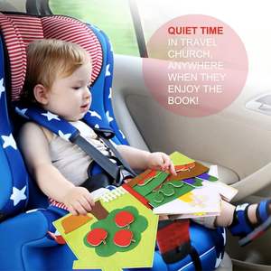Factory Outlet Inteligencia emocional Fieltro Niño Busy Book Montessori Juguetes de viaje para el aprendizaje sensorial <span class=keywords><strong>del</strong></span> bebé - Product Image 6