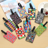 Étiquette de bagage souple en PVC personnalisée avec logo 3D par sublimation pour valise de voyage, idéale pour les compagnies aériennes (vente en gros)