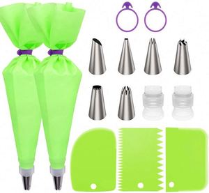 Reusable Piping Tips With <b>Silicone</b> Pastry Bags Icing Smoother Couplers Frosting Frosting Tips Kids Cooking and <b>Baking</b> Set - Product Image 6