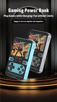 5000mAh Magnetische Kabellose Powerbank Handheld-Spielkonsole 2-in-1 Typ C 290g ABS Tragbarer Retro-Videospiel-Player
