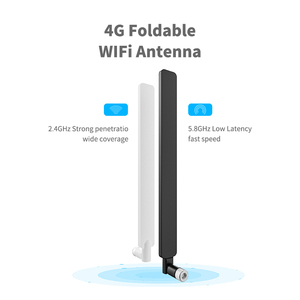 เสาอากาศยาง2.4GHz 5GHz เสาอากาศ9dBi แบบวงคู่เสาอากาศแบบแส้ WIFI - Product Image 5