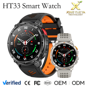 Montre connectée homme HT33 1,7 pouce avec lampe torche LED, batterie 1100 mAh, appels Bluetooth, boussole, sport en plein air, étanche IP68, OEM - Product Image 1