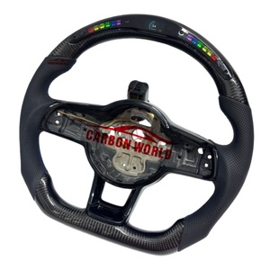 Volante Deportivo Personalizado Modificado con LED, Cuero y Fibra de Carbono para Volkswagen <span class=keywords><strong>Golf</strong></span> Upgrade 6 7 MK4 MK5 MK6 MK7 MK8 GTI <span class=keywords><strong>R</strong></span>-<span class=keywords><strong>Line</strong></span> - Product Image 2