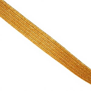 Trenzas de encaje francés tejidas a mano con alambre dorado para decoración de uniformes ceremoniales, ancho personalizado, venta en Pakistán 2024 - Product Image 6