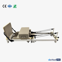 Máquina de Pilates Reformer, Plegable, Ajustable, de Aluminio Resistente y Ecológica, Equipo de Ejercicio para Estudio de Pilates y Fitness
