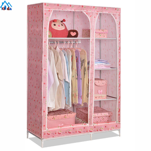 Armoire Almirah détachable QIDA DIY en plastique pliable portable portes pliantes armoire pp cube armoire pour enfants - Product Image 5