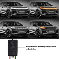 Feux de signalisation séquentiels blancs ambre pour voiture, feux de jour dynamiques à LED, bande lumineuse flexible pour capot de voiture