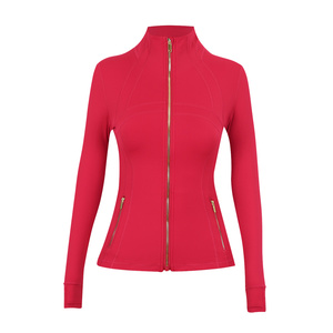 Chaqueta de Yoga para Mujer, Marca L, Edición Correcta, Estilo Definido, Doble Cremallera Dorada con Logotipo, Ropa Deportiva para Gimnasio y Fitness - Product Image 2