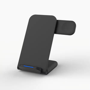 Station de <span class=keywords><strong>charge</strong></span> pliable minimaliste pour appareils mobiles avec <span class=keywords><strong>charge</strong></span> sans fil rapide et prise en <span class=keywords><strong>charge</strong></span> de plusieurs appareils pour les espaces de travail modernes - Product Image 2