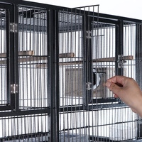 Nid d'élevage d'oiseaux luxueux en acier inoxydable Papagaio Gaiola Papagaio De Brinquedo Types de Cages à oiseaux Cage à oiseaux perroquet