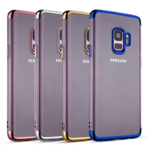 Ốp Lưng Saiboro Slim Thin Clear Mạ Điện TPU Mềm Bảo Vệ Điện Thoại Ốp Lưng Cho Samsung Galaxy J2 Core J4 Plus J6 2018