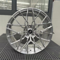 Jantes forgées sur mesure 21 22 pouces compatibles avec Panamera 971 5x112, concaves profondes, finition argent brossé