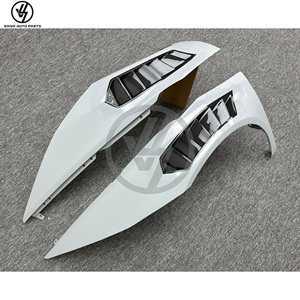 Aile avant en fibre de carbone semi-sèche brillante à tissage sergé style Vorstein pour Lamborghini Huracan LP580/LP610 EVO Performante - Product Image 6