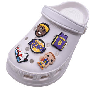 Chaussures personnalisées Kobe numéro 24 <span class=keywords><strong>Lakers</strong></span> breloques chaussures PVC caoutchouc vente en gros détachable chaussures accessoires breloque décoration cadeaux - Product Image 2