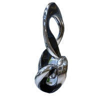 Escultura Moderna Personalizada de Ángel Abstracto en Acero Inoxidable 304, Fundición OEM/ODM, Acabado Pulido Brillante Tipo Espejo, Gran Tamaño para Jardín Exterior