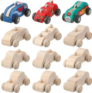 Wood DIY <b>Car</b> Toys, Unfinished Wooden <b>Cars</b>, Crafts for Students Home Activities, Easy Woodworking and Family Time Set - Product Image 1