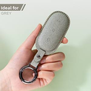 Sac de clé de voiture en cuir de chèvre d'origine coque de clé de télécommande spéciale housse de protection accessoires de clé de voiture de qualité supérieure - Product Image 1