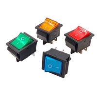 Interrupteur à bascule électronique en plastique étanche KCD4 4 broches avec LED 12V et bouton marche/arrêt autobloquant – Sécurité garantie