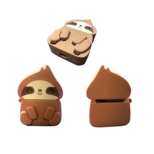 Étui pour écouteurs sans fil en silicone 3D stéréo, motif dessin animé, <span class=keywords><strong>coque</strong></span> de protection pour écouteurs en forme d'<span class=keywords><strong>avocat</strong></span>, pastèque, citron, paresseux, vente en gros - Product Image 3