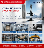 Amortisseur hydraulique industriel pour ascenseur, cylindre amortisseur de chocs à charge lourde, amortisseur à huile, course de 50 mm pour bras robotisé, machine-outil CNC