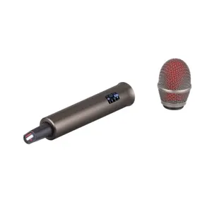 RBAFF0 PLL-micrófono inalámbrico de doble canal, dispositivo profesional de mano, UHF, diversidad real, rango de 300m, espectáculo en vivo, escenario