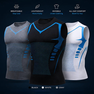 <span class=keywords><strong>Camiseta</strong></span> Interior de Compresión para Hombre, Sin Mangas, de Secado Rápido, Elástica, para Entrenamiento de <span class=keywords><strong>Baloncesto</strong></span> - Product Image 5