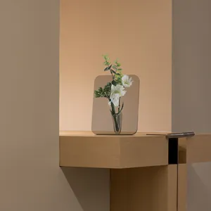 2024カスタムメイド不規則なシンプルなスタイルの装飾花瓶家の装飾透明アクリル透明アクリル花瓶