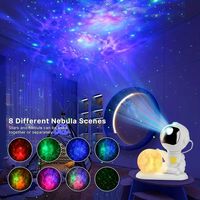 Robot galaxie étoile astronaute projecteur de lumière avec nébuleuse, astronaute g led veilleuse st rgb