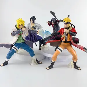 New High Quality Narutoo Anime Figure Decisive Battle Model Immortal Mode Narutoo Itachi Sasuke Action Handsome Figure Toy