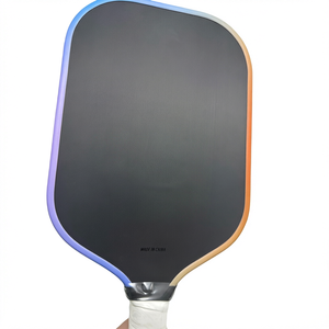 Pala de Pickleball de Fibra de Carbono Negra, Núcleo de Espuma T700, 16mm 14mm, Forma Estándar, Antideslizante, para Entrenamiento - Product Image 1
