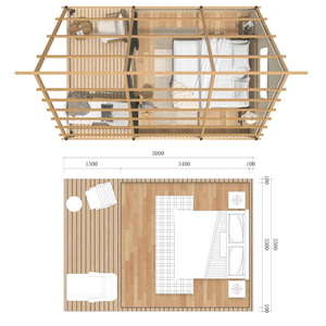 高級防水ロッジスタイルのサファリテントプレミアムグランピングサファリとアウトドアリゾート - Product Image 6