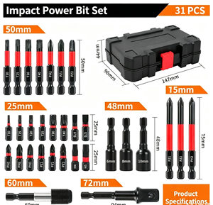 Portable Cross Shaped Screwdriver Hexagonal plum Blossom <b>Set</b> Durable Impact Screwdriver Combination New Screwdriver Head Kit - Product Image 3