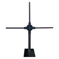 Support trépied pour écran LED holographique 3D Missyou pour tailles d'hologrammes de 42 à 65 cm, noir, résolution 1024x1024, 1,5 kg
